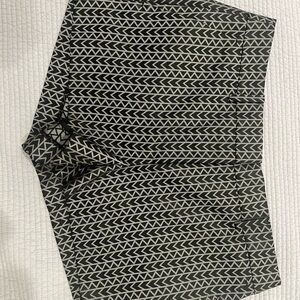 Michael Kors Black and White Geometric Shorts